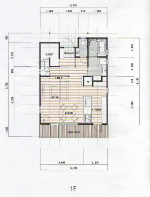 1F�̊Ԏ�}-19��LDK�E���ցE1�؃o�X�E���ʁE�g�C���E��Ƃ�̊K�i���N���[�[�b�g�E�①�ɃX�y�[�X-